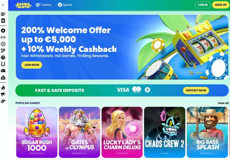 Samba Slots, beste online casinos nederland