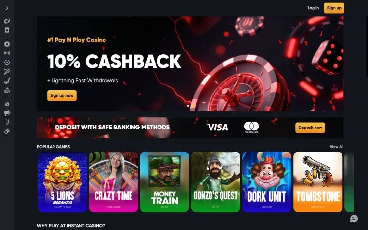 Instant Casino, online casino bonus