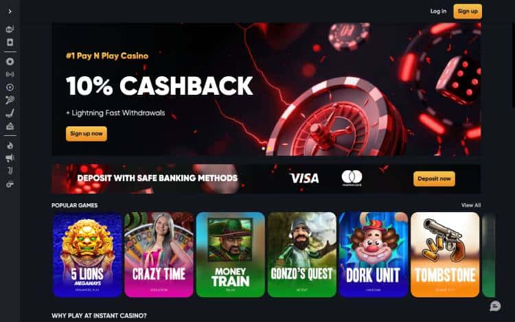 Instant Casino 1 euro deposit casino