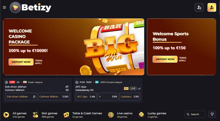 Betizy no deposit casino