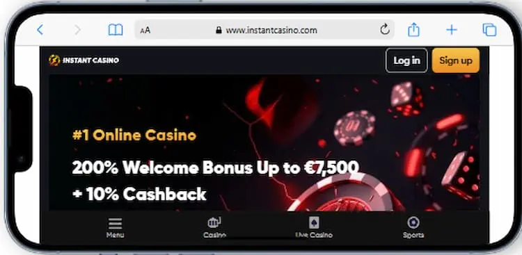 Instant Casino mobile casino online