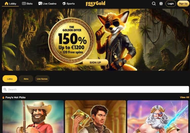 FoxyGold 1 euro deposit casino